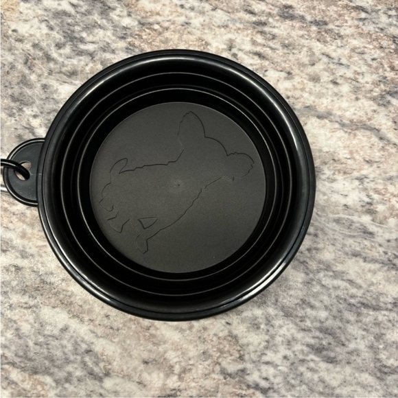 Black Collapsible Dog 5 inch Bowl NWOT - Picture 2 of 3